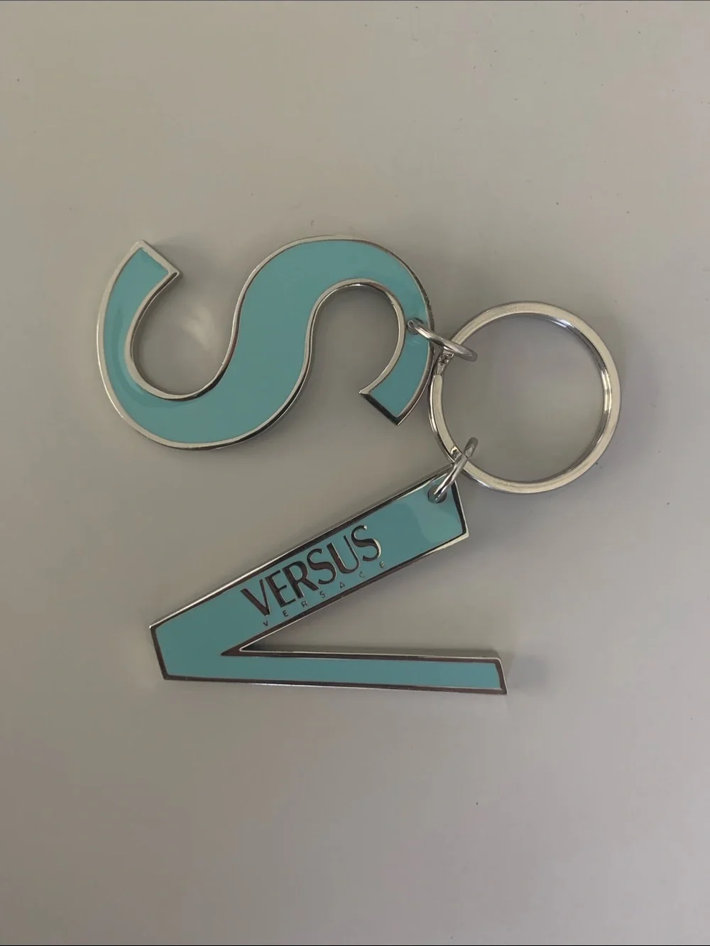 Versus By Versace Turquoise VS Enamel Keyring